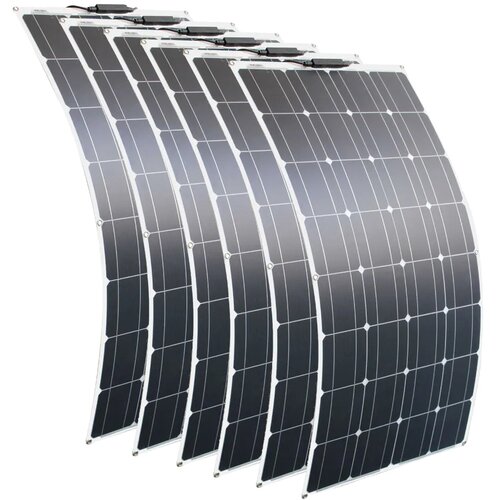 ASUNERGE Fleksibilni solarni panel 100W, visoka učinkovitost 21.8%, monokristalni PET, 600W solarni panel, (5000156942) Slike