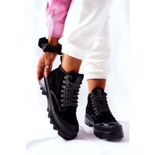 Big Star Leather Trapper Boots Cene