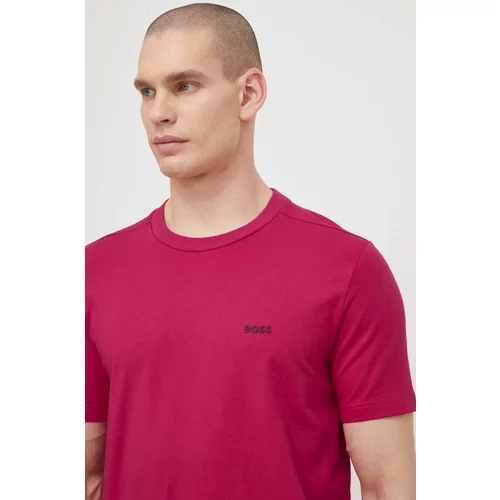 BOSS Green Kratka majica moški, roza barva