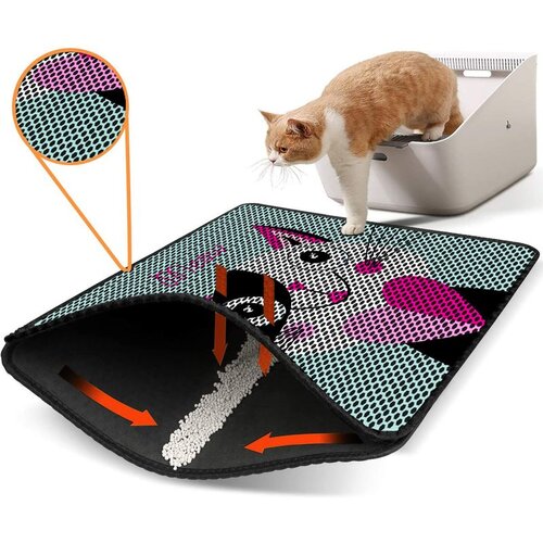 WALLXPERT Nrszn0221 multicolor cat litter mat Cene