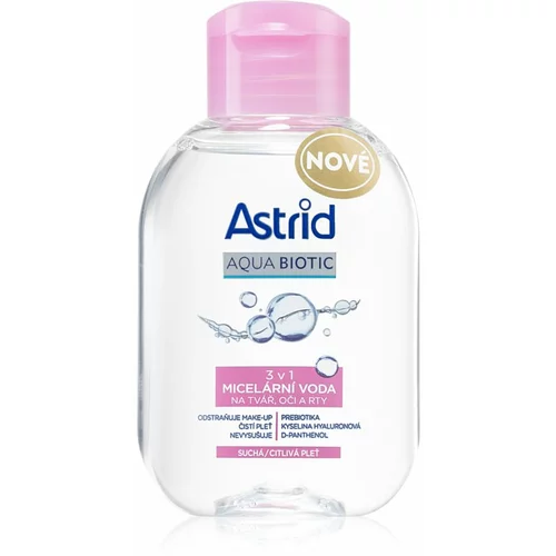 Astrid Aqua Biotic micelarna voda 3 u 1 za suhu i osjetljivu kožu 100 ml