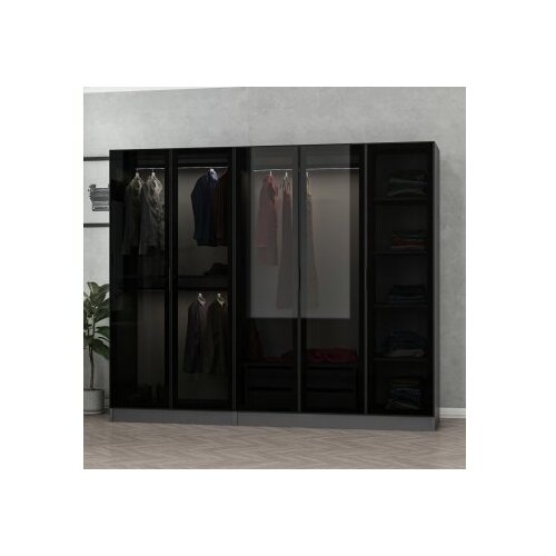  Ormar Kale 225x190x52cm Crni Slike