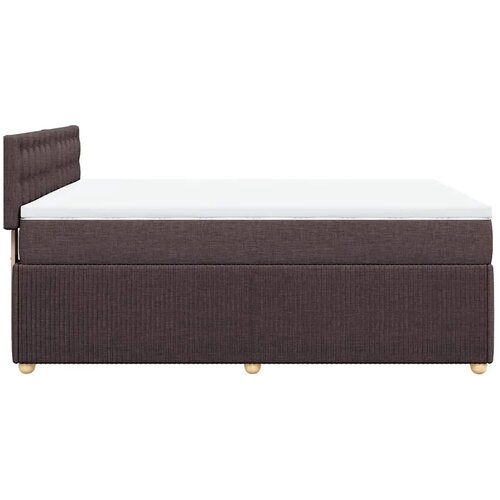  Boxspring - Krevet s oprugama i madracem tamnosmeđi 160x200 cm tkanina - Tamno smeđa 160 x 200 cm gumbi Slike
