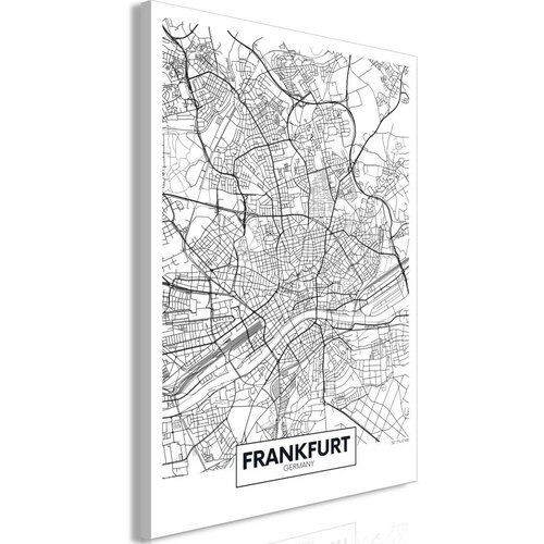  Slika - Map of Frankfurt (1 Part) Vertical 60x90 Slike