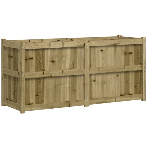 Maison Chic Vrtno cvetlično korito - Cvetlični Lonec 150x50x70 cm impregnirana borovina, (21789212) Slike