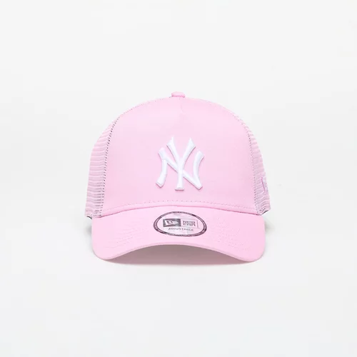 New Era New York Yankees League Essential Trucker Cap Pink/ White