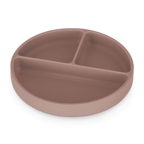 Petite&Mars Silikonski okrugli tanjur s odjeljcima i vakuumom 6 m+ Take&Match, Velvet Latte Cijene