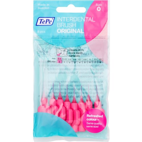 TEPE SWEDEN Original 0,4 mm medzobna ščetka s premerom 0,4 mm 8 ks unisex Cene