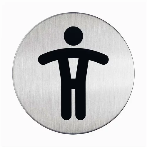  piktogram: muški WC - Φ 83 mm