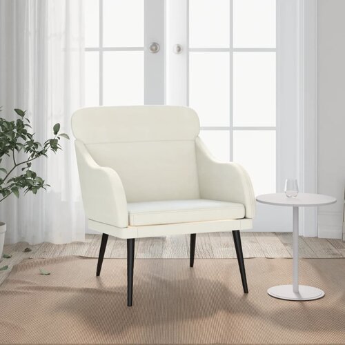 vidaXL Fotelj krem 63x76x80 cm žamet Cene