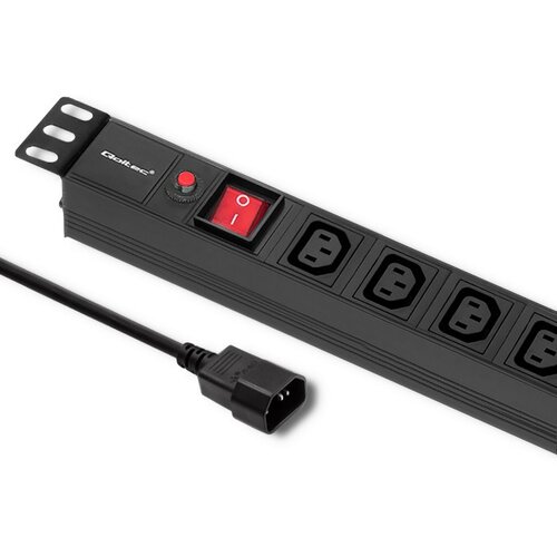 Qoltec 53998 Power strip for RACK 19 | 1U | 10A | PDU | 8xIEC C13 | 2m Cijene