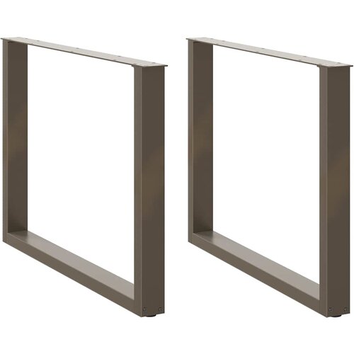 VidaXL noge za jedilno mizo u-oblika 2 kosa 100x(72-73) cm jeklo, (21828205) Slike