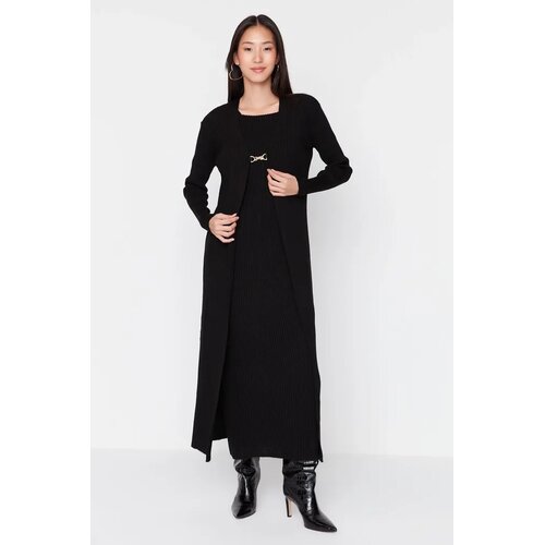 Trendyol Modest Ženska haljina Tctaw23Us00118, Crna Slike