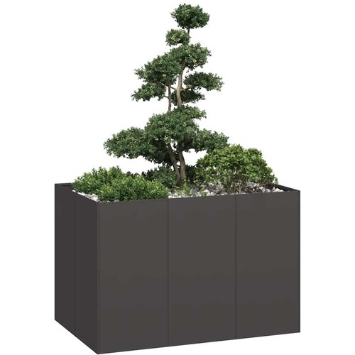VidaXL Sadilica crna 120x80x80 cm od čelika Slike