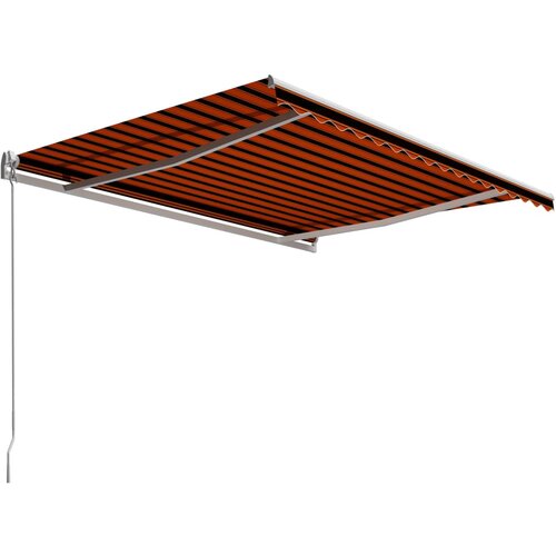 Maison Chic Ročno zložljiva tenda - Senčniki 400x300 cm oranžna in rjava, (22042234) Slike