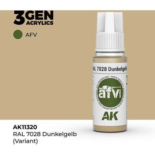 AK Interactive RAL 7028 Dunkelgelb (Variant) 17ml - 3rd Gen Akrilna Boja AK11320 Cene