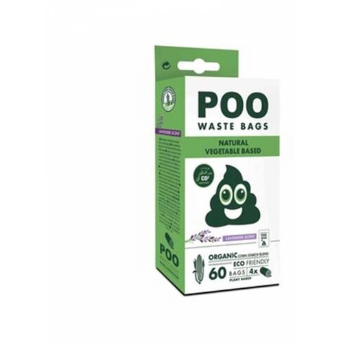  M-Pets Poo Bamboo Biorazgradive Kesice Lavanda 4 x 15 Slike