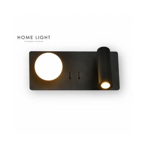 Vesta 478 ZIDNA LAMPA 3W+3W 3000K CRNA Slike