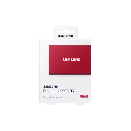 Samsung Portable SSD disk T7 1TB red MU-PC1T0R/WW