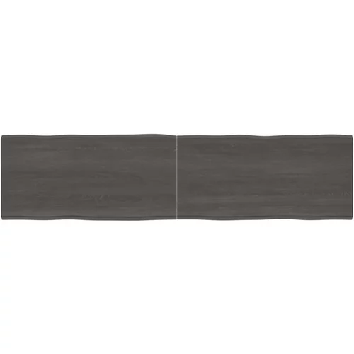 Stolna Mizna plošča temno siva 200x50x4 cm obdelana trdna hrastovina, (20979014)