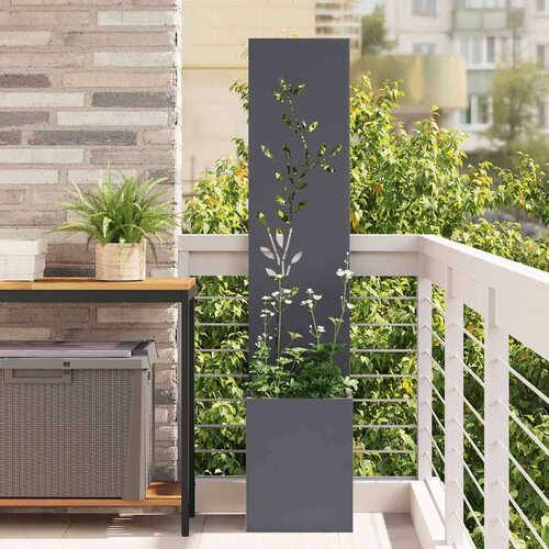 vidaXL Privatnost u vrtu Antracit 32 x 140 cm Hladno valjana čelična Cijene