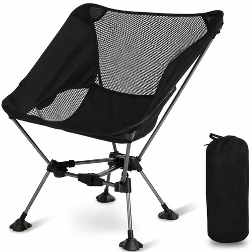Home & Marker Prenosni zložljiv stol 55&times;62&times;30 cm, ergonomski, črn z Oxford blazino | PACKSEAT, (5000186987) Cene