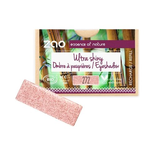 Zao refill rectangle eye shadow - 272 ultra pearly fairy pink Cijene