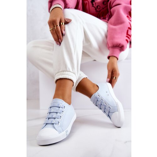 Kesi Women's Sneakers With Drawstring BIG STAR HH274095 Blue Slike