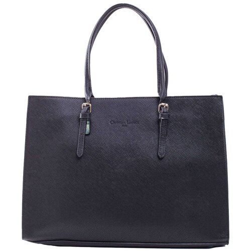 Fashion Hunters Black city bag with handles Slike