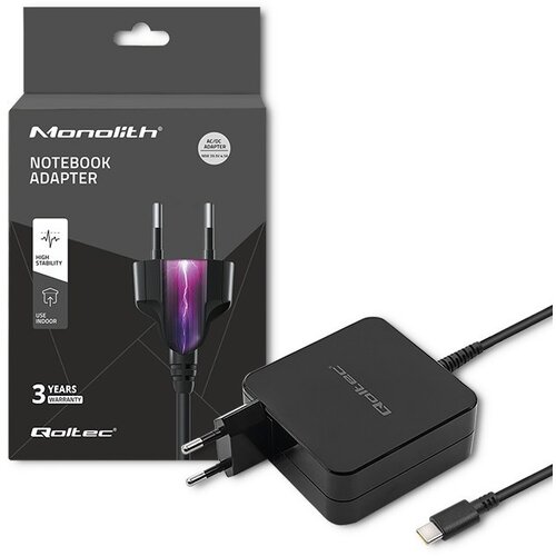 Qoltec 51741 mobile device charger Netbook, Smartphone, Tablet Black AC, DC Indoor Slike