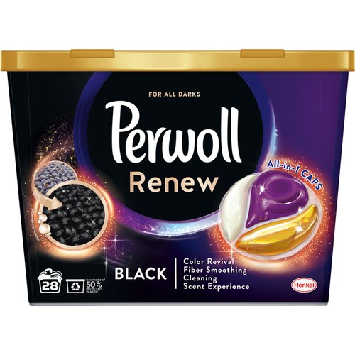 Perwoll renew caps black Cene