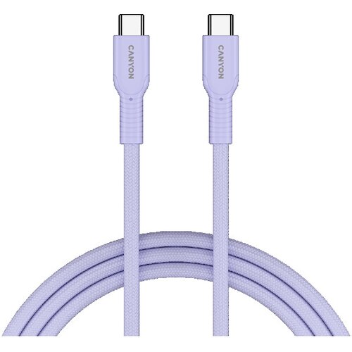 Canyon cable OnWire 60CL C-C 60W COLOR Braided 1m Purple ( CND-CCAP60AB10PU ) Cene