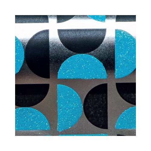 The Unique Paper Company Graphic Icons - Ukrasni papir set 2 100x70cm - Graphic Icons, Geo Half Spot Neon Blue Slike