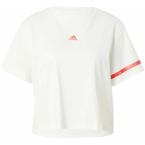 ADIDAS SPORTSWEAR Tehnička sportska majica 'BL COL GT' koraljna / bijela