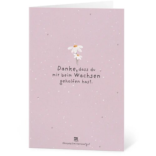  Voščilnica iz semenskega papirja "Danke, dass du mir beim Wachsen geholfen hast" - 1 k. Cene