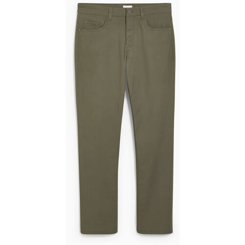 CA muške pantalone, ravan kroj, casual, maslinaste Cene