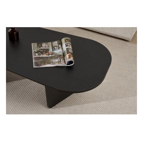 Hanah home sto za kafu ovalis wood black Slike