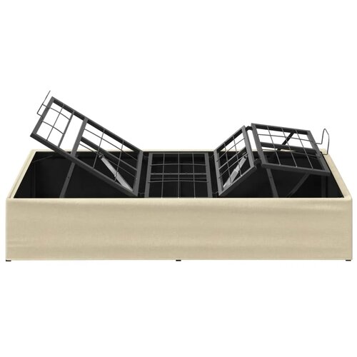  Električni podesivi okvir kreveta Krem 200 x 70 x 33 5 cm Čelik - Krem 70 x 200 cm Slike