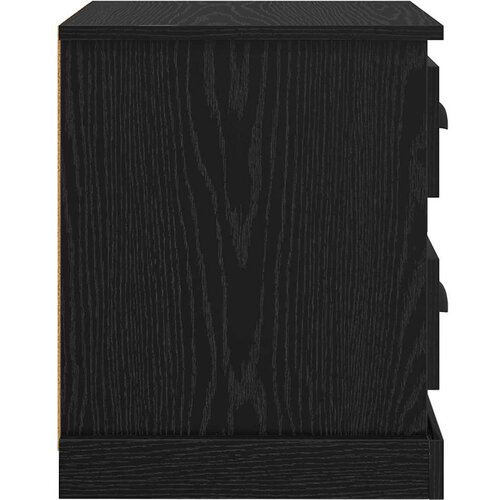  Noćni ormar s ladicama 2 pcs Crni hrast 39 x 39 x 47.5 cm Slike
