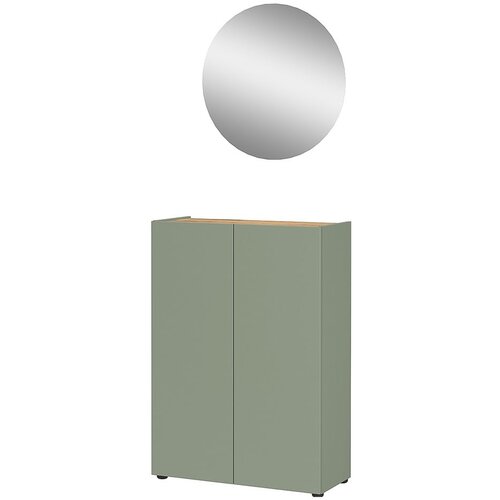 Germania Svijetlo zeleni set za hodnik u dekoru hrasta 74x200x33 cm Alviano – Cijene