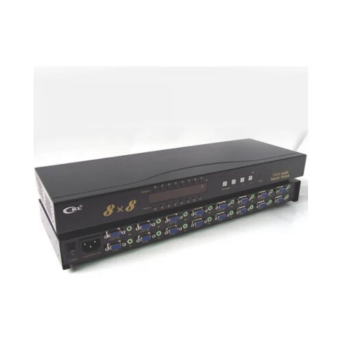 VGA matrix svič & spliter CKL-HV8A8 8-IN/8-OUT with Remote control, bandwidth 250MHz, extend the signal up to 65m Cene