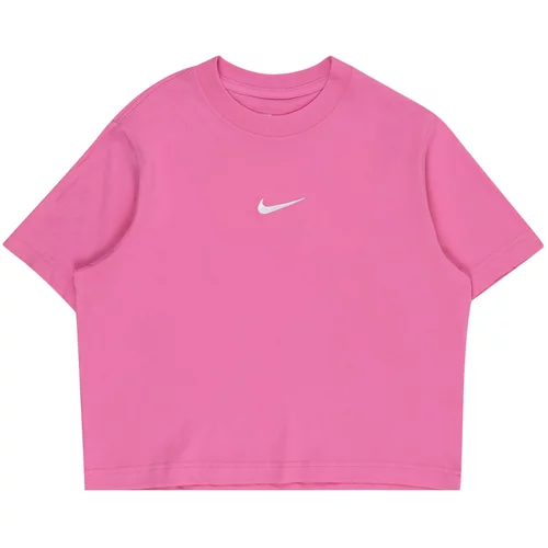 Nike Sportswear Majica 'ESSNTL' roza / bijela