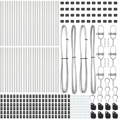 vidaXL Ograde Postovi 52 kom Ø32 mm 120 cm Galvanizirani Čelik Cijene