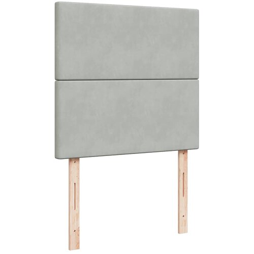 Box spring krevet s madracem svjetlosivi 100x200 cm bar&amp;scaron;unasti Slike