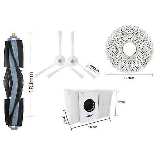 INORCO Glavna stranska krtača, združljiva z dodatkom sesalnika Ecovacs Deebot T20-t20max-t20pro-x1 Omni-t10 Omniturbo, (21987337) Cene