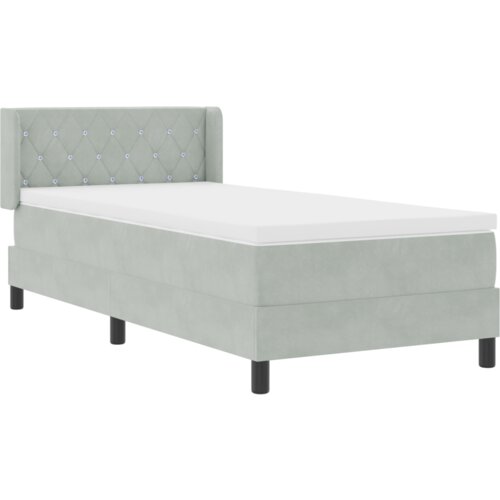 Box Spring Krevet s Madracem Svjetlosiva 100x200 cm Bar&amp;scaron;un Slike