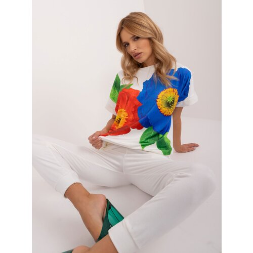 Fashion Hunters Ecru velvet set with flowers RUE PARIS Slike