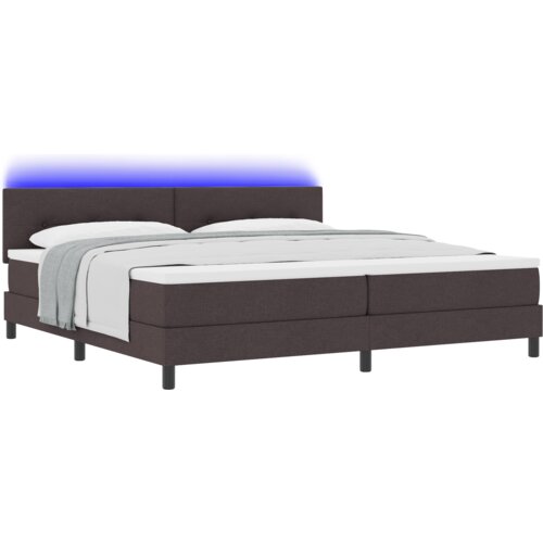 vidaXL Box spring krevet Tamno smeđa 200 x 200 cm tkanina Cene