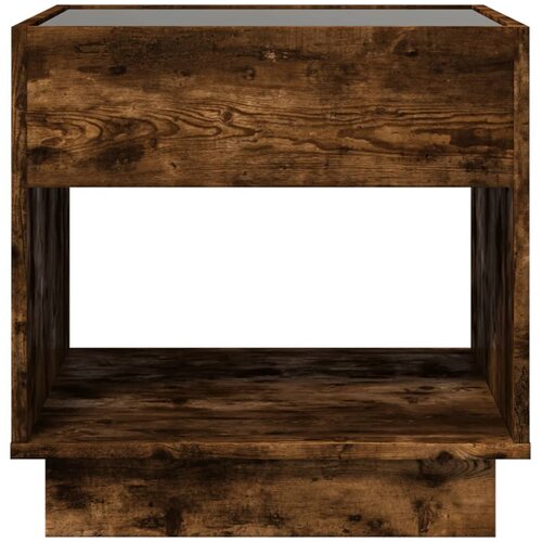  Noćni ormarić s beskonačnim LED boja hrasta 50x50x50 cm Slike