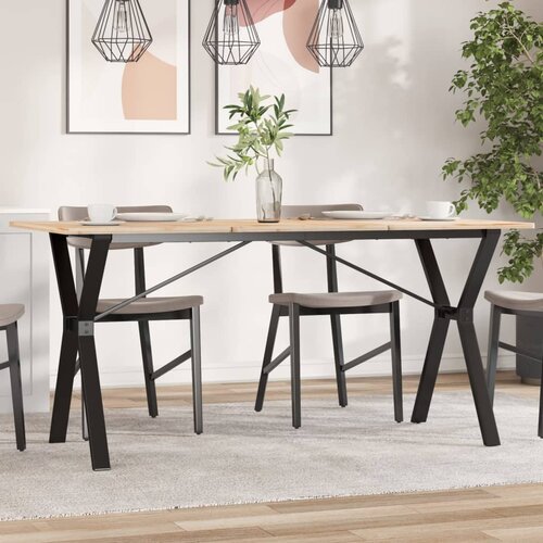 VidaXL Noge za blagovaonski stol Y-oblika 140x60x73cm lijevano željezo Slike